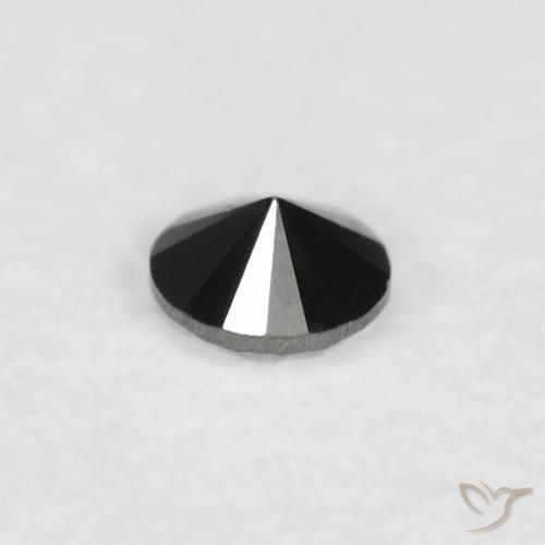 Diamant Noire naturelle Tour, 0.03 ct, Opaque