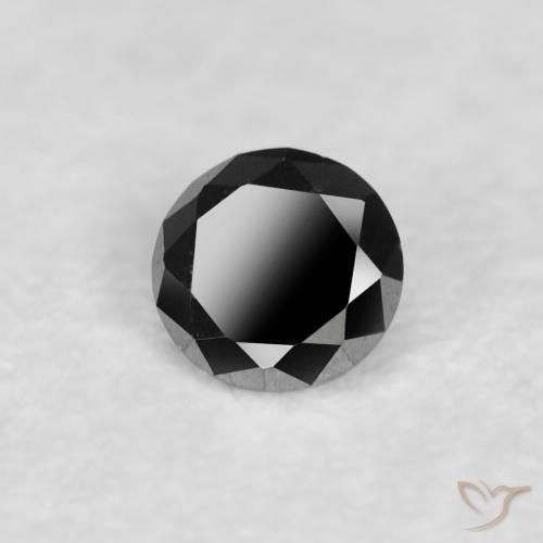 Diamant Noire naturelle Tour, 0.03 ct, Opaque