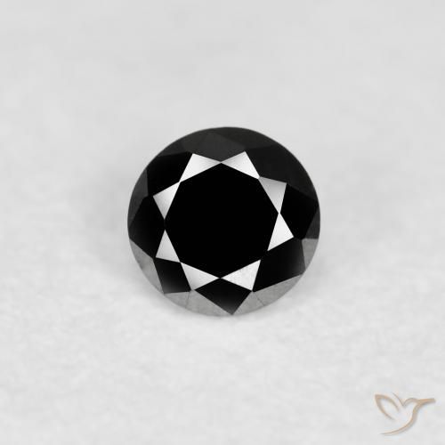0.09ct Naturel Noire Diamant, Tour, Opaque