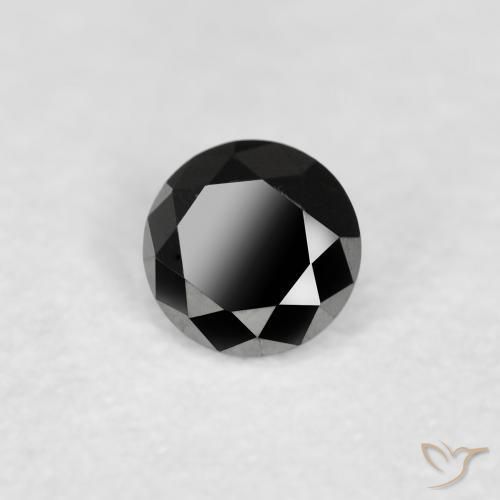 Diamant Noire naturelle Tour, 0.11 ct, Opaque