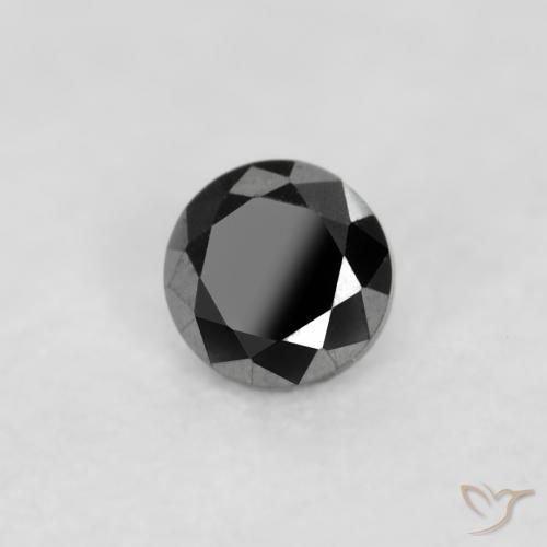 Diamant Noire naturelle Tour, 0.03 ct, Opaque