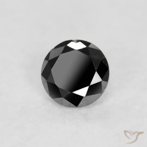 Diamant Noire naturelle Tour, 0.04 ct, Opaque