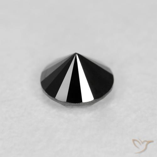 Diamant Noire naturelle Tour, 0.12 ct, Opaque