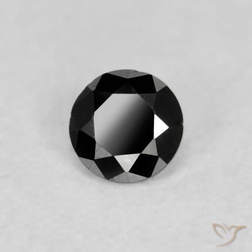Diamant Noire naturelle Tour, 0.07 ct, Opaque