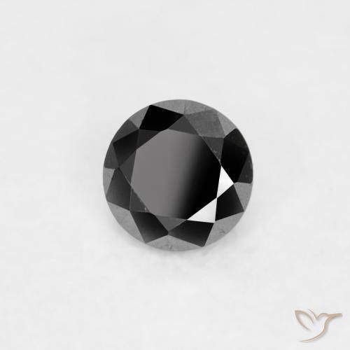 Diamant Noire naturelle Tour, 0.03 ct, Opaque