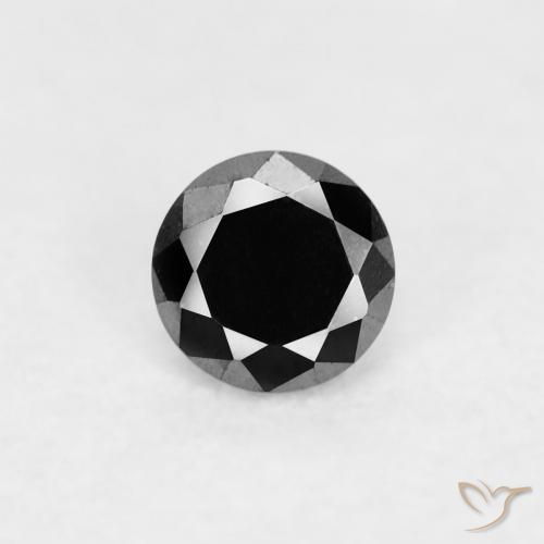 0.06ct Naturel Noire Diamant, Tour, Opaque