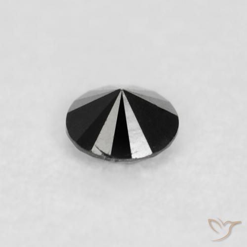 Diamant Noire naturelle Tour, 0.04 ct, Opaque