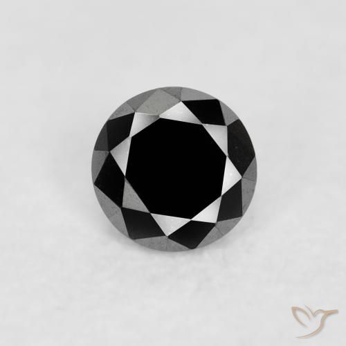 0.06ct Naturel Noire Diamant, Tour, Opaque