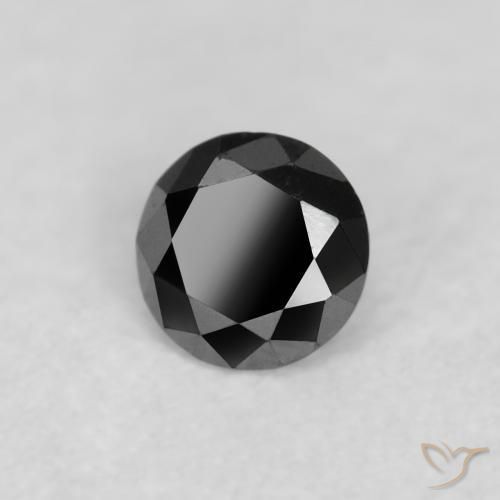 Diamant Noire naturelle Tour, 0.07 ct, Opaque