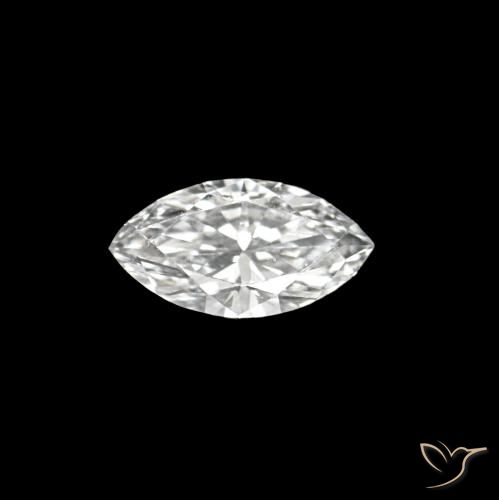 0.07ct D Diamant, Marquise, VVS