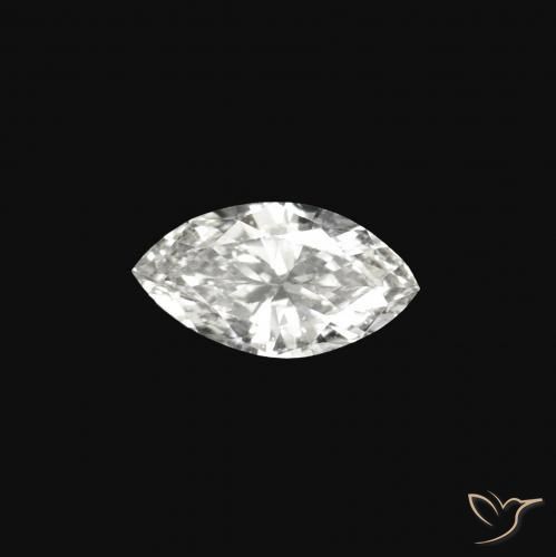 Diamant E naturelle Marquise, 0.07 ct, VVS