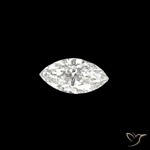 Diamant H naturelle Marquise, 0.07 ct, VVS