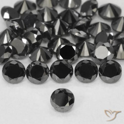 Diamant Noire naturelle Tour, 0.05 ct, Opaque