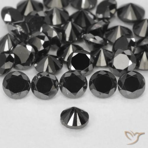 Diamant Noire naturelle Tour, 0.05 ct, Opaque