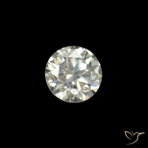 Diamant I naturelle Coupe roude, 0.01 ct, VVS-VS