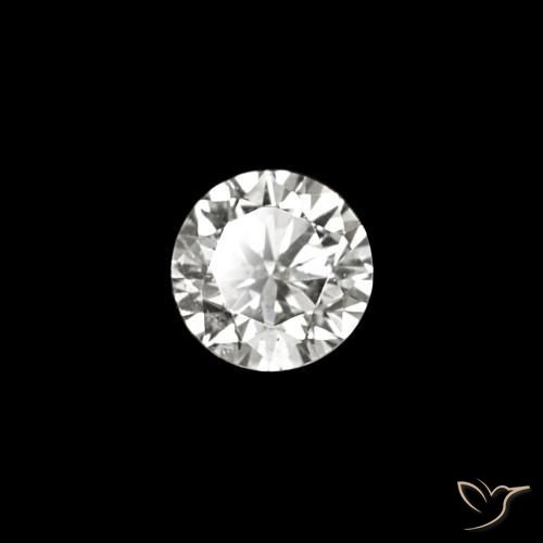 Diamant D naturelle Coupe roude, 0.04 ct, VVS