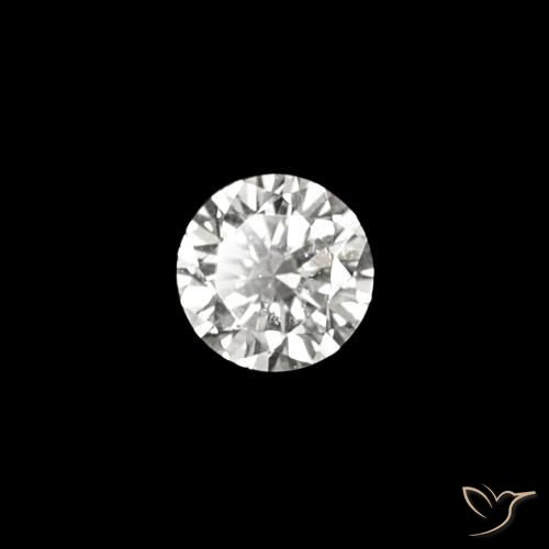 Diamant F naturelle Coupe roude, 0.03 ct, VVS