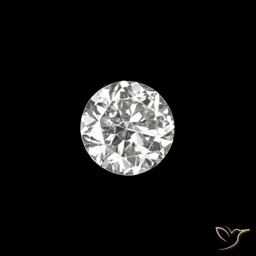 Diamant E naturelle Coupe roude, 0.03 ct, VVS