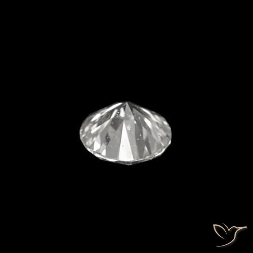 Diamant E naturelle Coupe roude, 0.03 ct, VVS