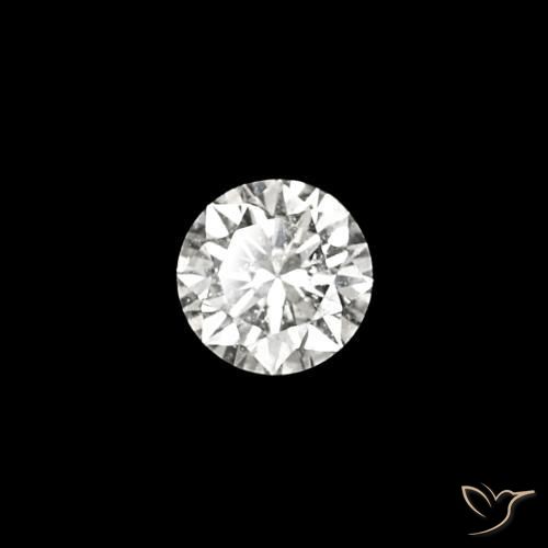 Diamant E naturelle Coupe roude, 0.03 ct, VVS