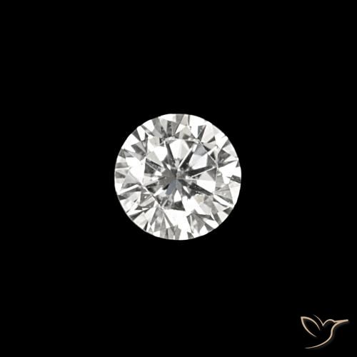 Diamant F naturelle Coupe roude, 0.03 ct, VVS