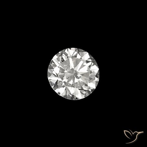 Diamant E naturelle Coupe roude, 0.03 ct, VVS