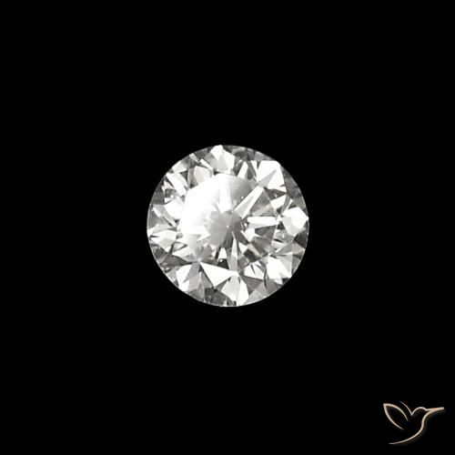 Diamant E naturelle Coupe roude, 0.03 ct, VVS