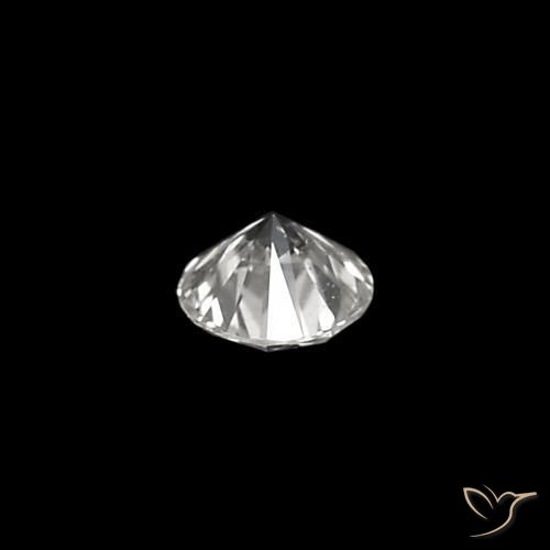 Diamant E naturelle Coupe roude, 0.03 ct, VVS