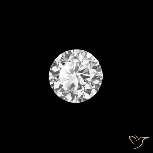 Diamant D naturelle Coupe roude, 0.03 ct, VVS