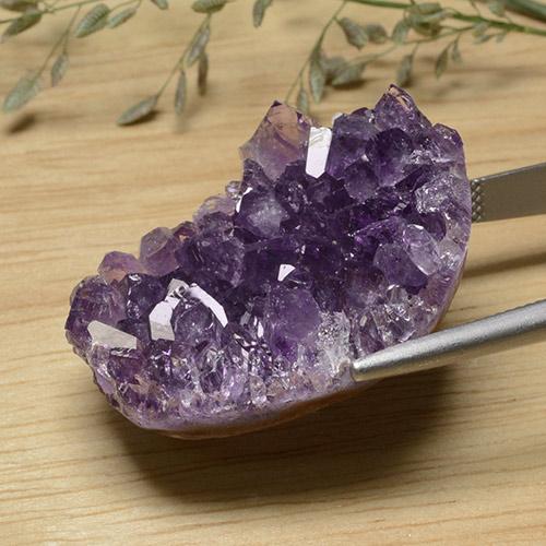 Druse d'améthyste Violet foncé naturelle Forme fantaisie, 61.70 ct, Opaque