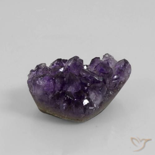 52.41ct Naturel Violet foncé Druse d'améthyste, Fantaisie, Opaque