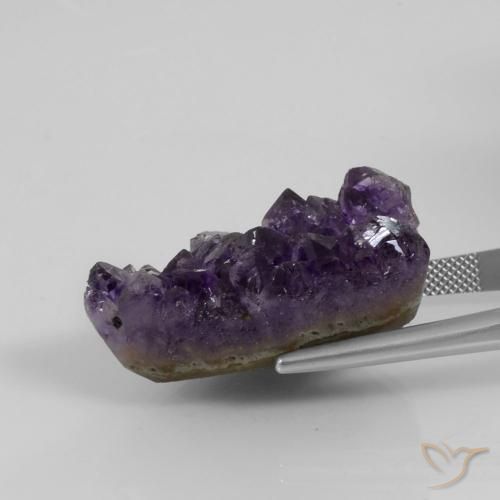 Druse d'améthyste Violet foncé naturelle Fantaisie, 52.41 ct, Opaque
