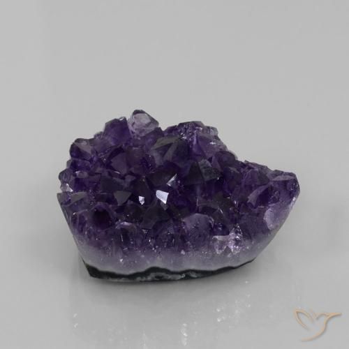 82.82ct Naturel Violet raisin profond Druse d'améthyste, Fantaisie, Opaque