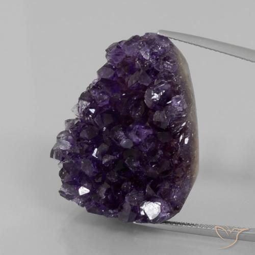 Druse d'améthyste Violet foncé naturelle Fantaisie, 74.48 ct, Opaque