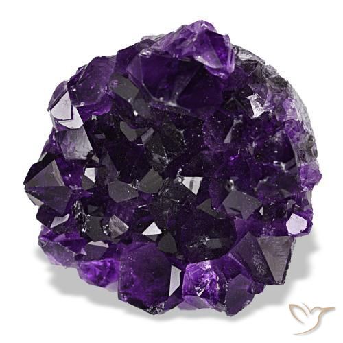 Druse d'améthyste violet naturelle forme fantaisie, 66,29 ct, opaque