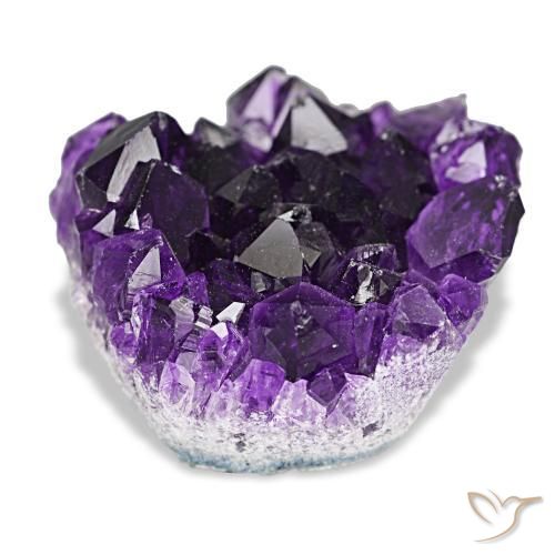 Druse d'améthyste violet naturelle forme fantaisie, 66,29 ct, opaque