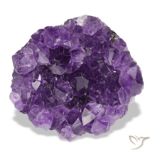 Druse d'améthyste violet naturelle forme fantaisie, 54,06 ct, opaque