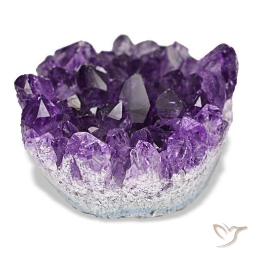 Druse d'améthyste violet naturelle forme fantaisie, 54,06 ct, opaque