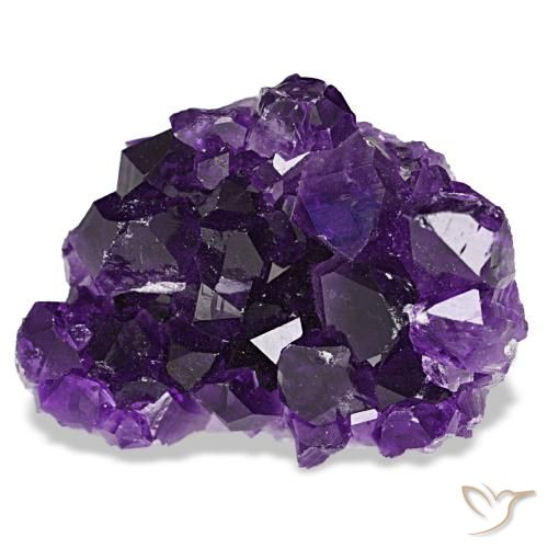 Druse d'améthyste violet naturelle forme fantaisie, 61,53 ct, opaque