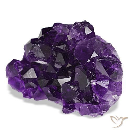 Druse d'améthyste violet naturelle forme fantaisie, 61,53 ct, opaque