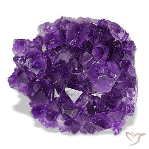 Druse d'améthyste violet naturelle forme fantaisie, 77,59 ct, opaque