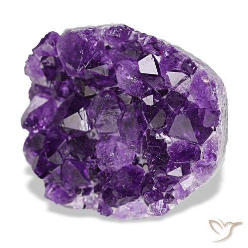 Druse d'améthyste violet naturelle forme fantaisie, 77,16 ct, opaque