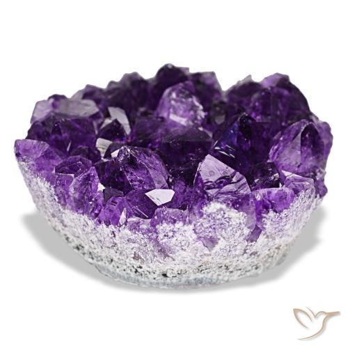 Druse d'améthyste violet naturelle forme fantaisie, 77,16 ct, opaque