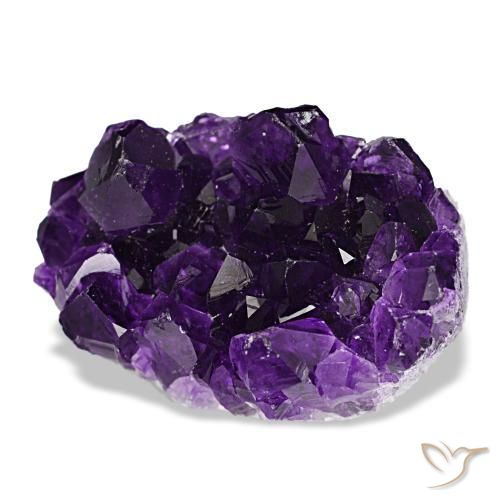 Druse d'améthyste violet naturelle forme fantaisie, 52,25 ct, opaque