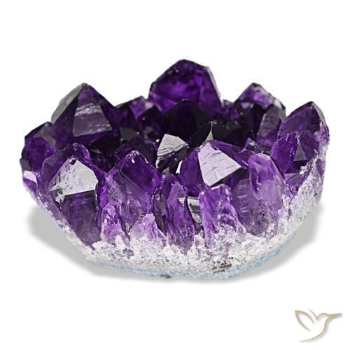 Druse d'améthyste violet naturelle forme fantaisie, 52,25 ct, opaque