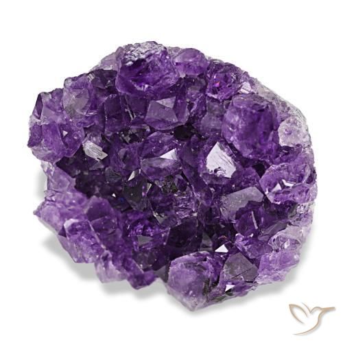 Druse d'améthyste violet naturelle forme fantaisie, 50,51 ct, opaque