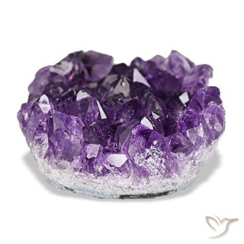 Druse d'améthyste violet naturelle forme fantaisie, 50,51 ct, opaque