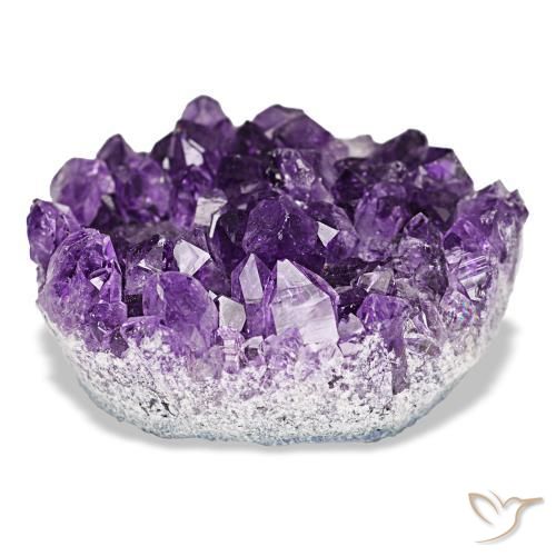 Druse d'améthyste violet naturelle forme fantaisie, 62,67 ct, opaque