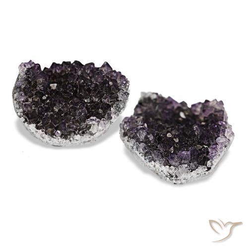 Achetez naturel 15,02ct violet druse d'améthyste gems, forme fantaisie, en provenance brésil chez gemselect. en stock, livraison internationale!
