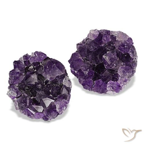 Achetez naturel 20,85ct violet druse d'améthyste gems, forme fantaisie, en provenance brésil chez gemselect. en stock, livraison internationale!